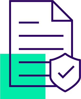 Graphic of a document with checkmark